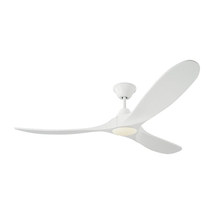 Monte Carlo Maverick LED 60 Inch Indoor Ceiling Fan in Matte White