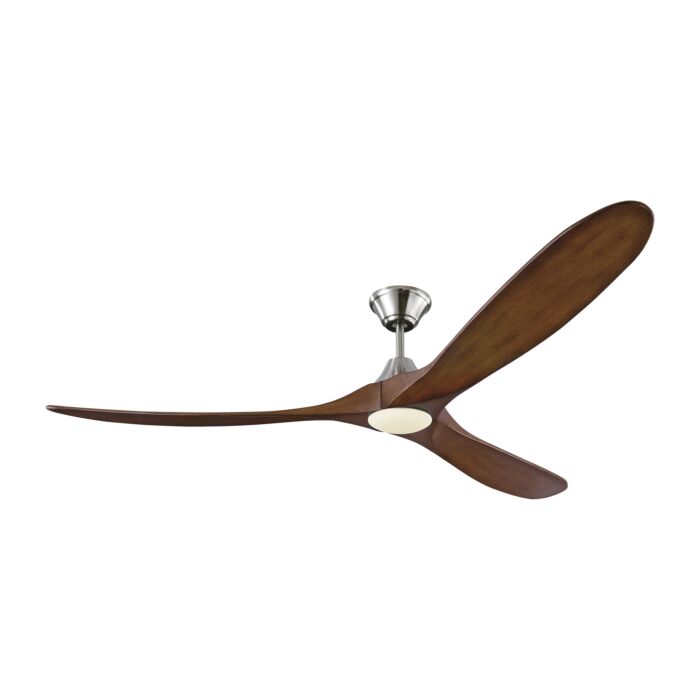 Monte Carlo Maverick Max LED 70 Inch Indoor Ceiling Fan in Brushed Steel