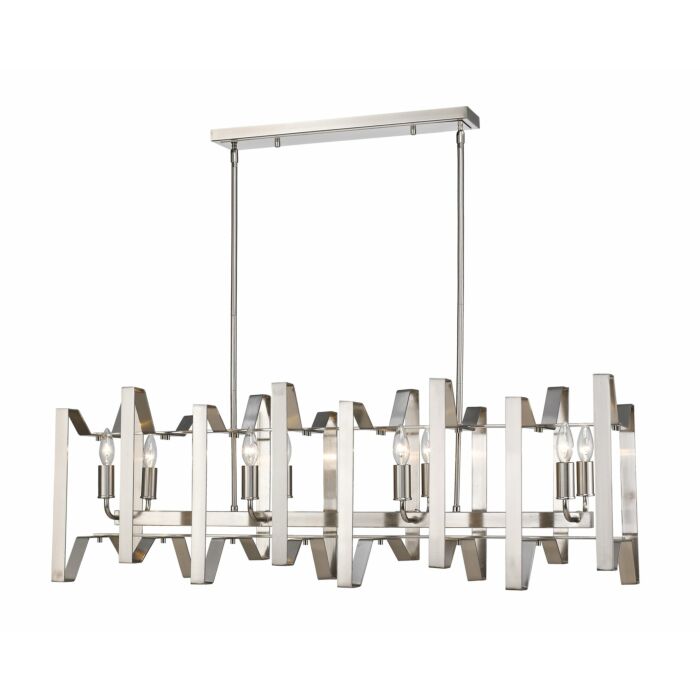 Z Lite Marsala 8 Light Chandelier In Brushed Nickel