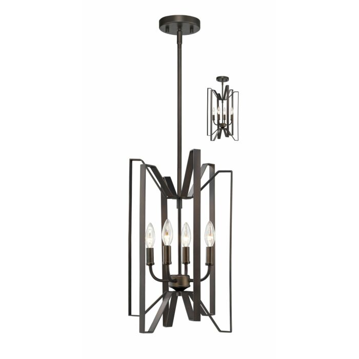 Z Lite Marsala 4 Light Pendant Light In Bronze
