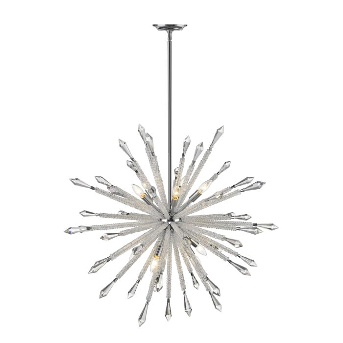 Z Lite Soleia 10 Light Chandelier In Chrome