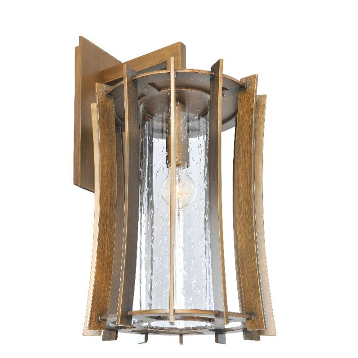 Kalco Ronan 23 Inch Outdoor Wall Light in Modern Bronze