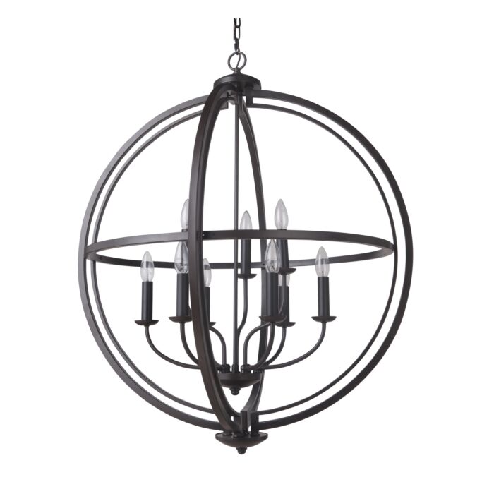 Craftmade Berkeley 9 Light 30 Inch Foyer Light in Espresso