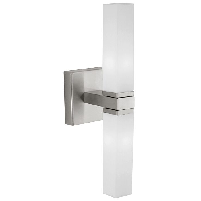 Palermo 2-Light Vanity in Matte Nickel