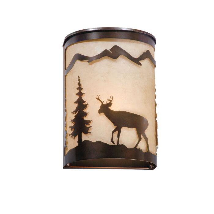 Bryce 1-Light Wall Sconce in Burnished Bronze