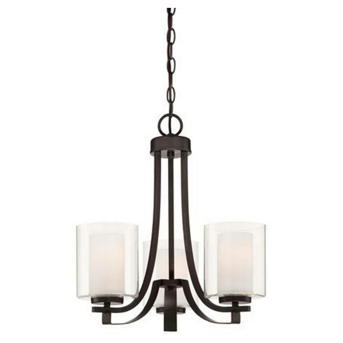 Minka Lavery Parsons Studio 3 Light Chandelier in Smoked Iron