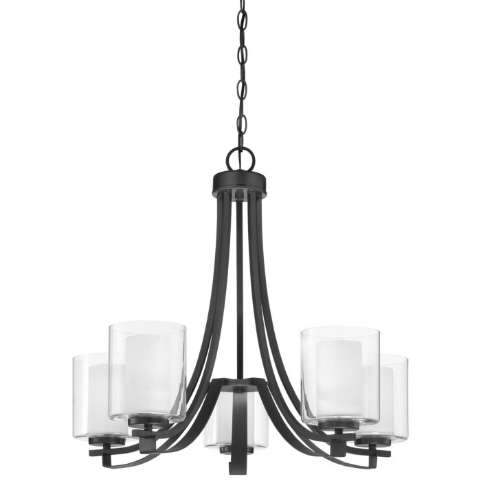 Minka Lavery Parsons Studio 5 Light Transitional Chandelier in Sand Coal
