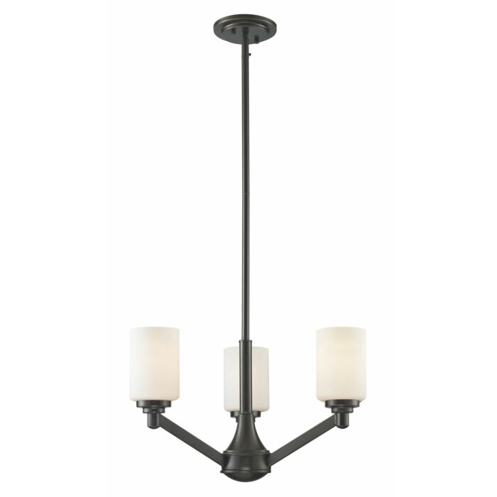 Z Lite Montego 3 Light Chandelier In Coppery Bronze