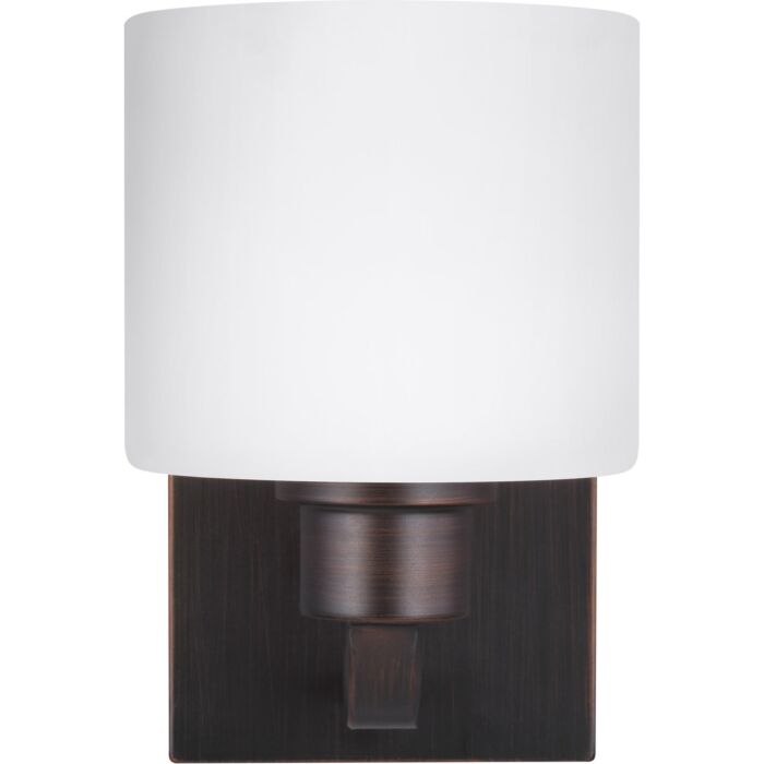 Sea Gull Canfield 8 Inch Wall Sconce in Bronze