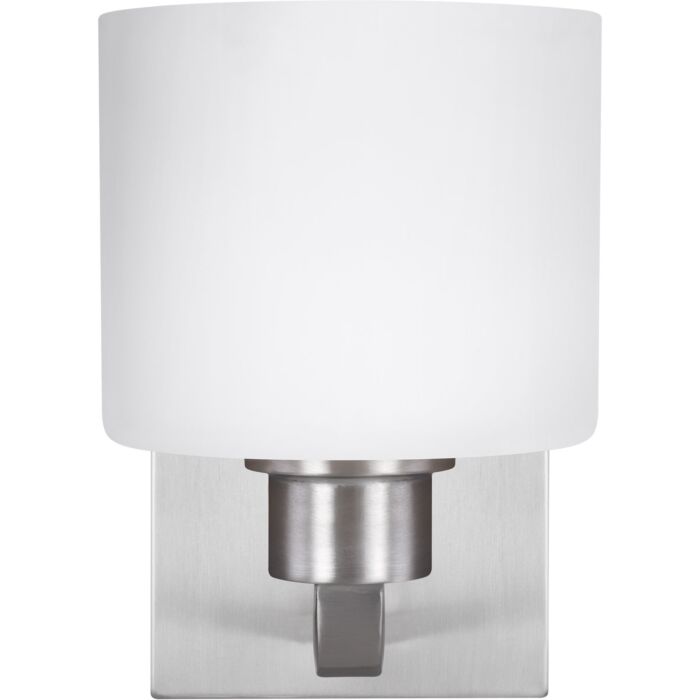 Sea Gull Canfield 8 Inch Wall Sconce in Brushed Nickel