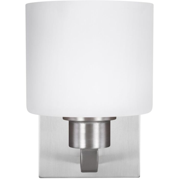 Sea Gull Canfield 8 Inch Wall Sconce in Brushed Nickel
