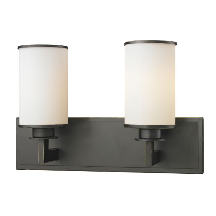 Z Lite Savannah 2 Light Bathroom Vanity Light In Olde Bronze