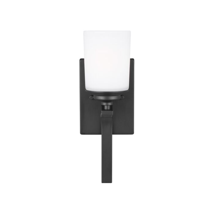 Sea Gull Kemal Bathroom Vanity Light in Midnight Black