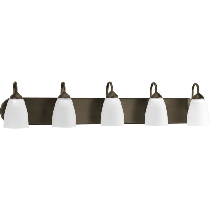 Gather 5-Light Bathroom Vanity Light in Antique Bronze