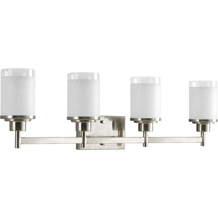Alexa 4-Light Bathroom Vanity Light in Brushed Nickel