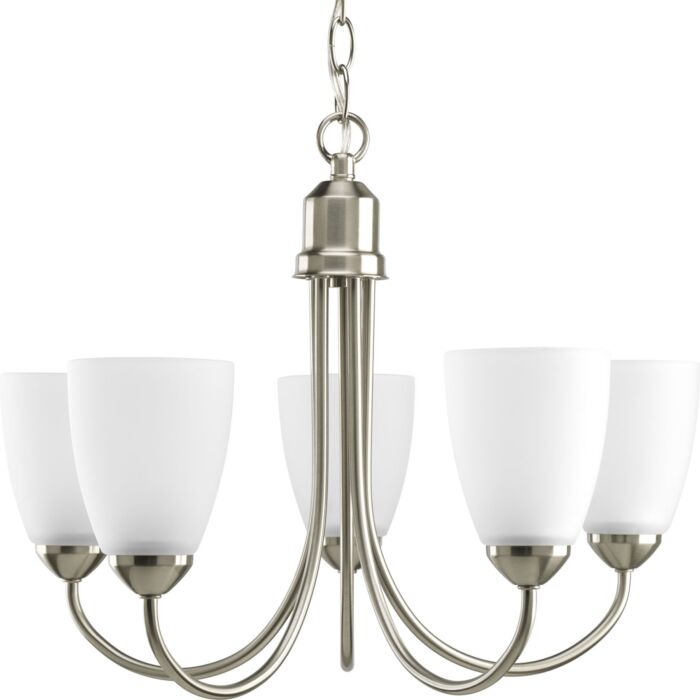 Gather 5-Light Chandelier in Brushed Nickel