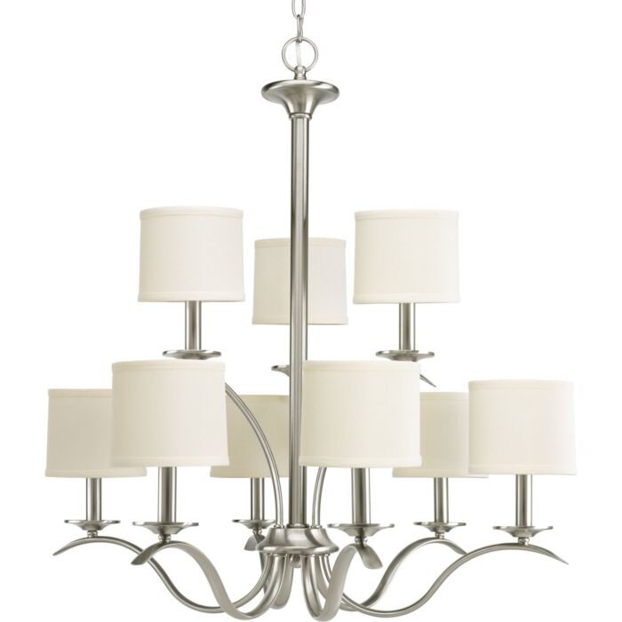 Inspire 9-Light Chandelier in Brushed Nickel