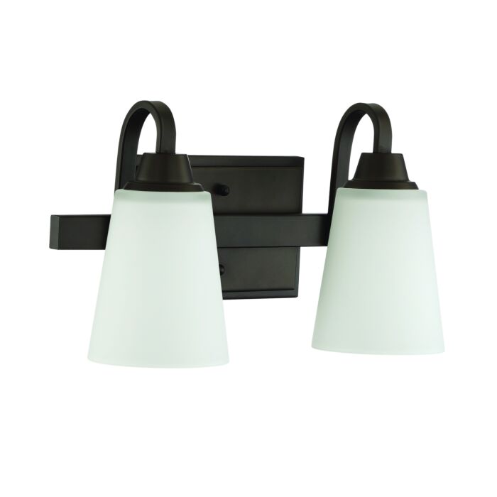 Craftmade Grace 2 Light Bathroom Vanity Light in Espresso