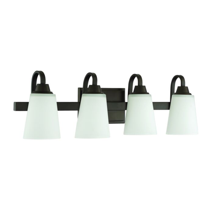 Craftmade Grace 4 Light Bathroom Vanity Light in Espresso