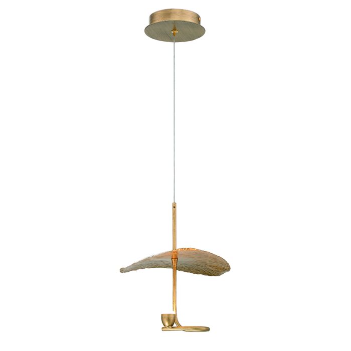 Eurofase Lagatto 1 Light Pendant in Bronze
