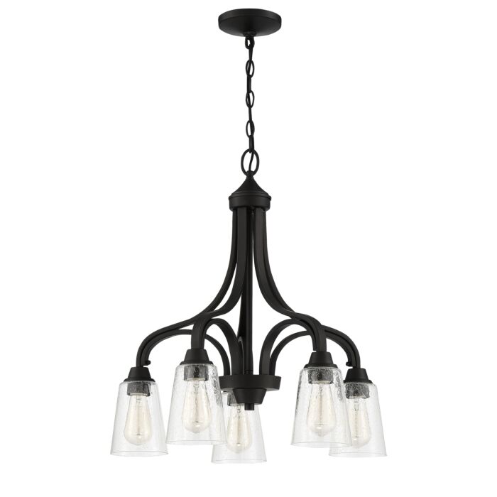 Craftmade Grace 5 Light Transitional Chandelier in Espresso