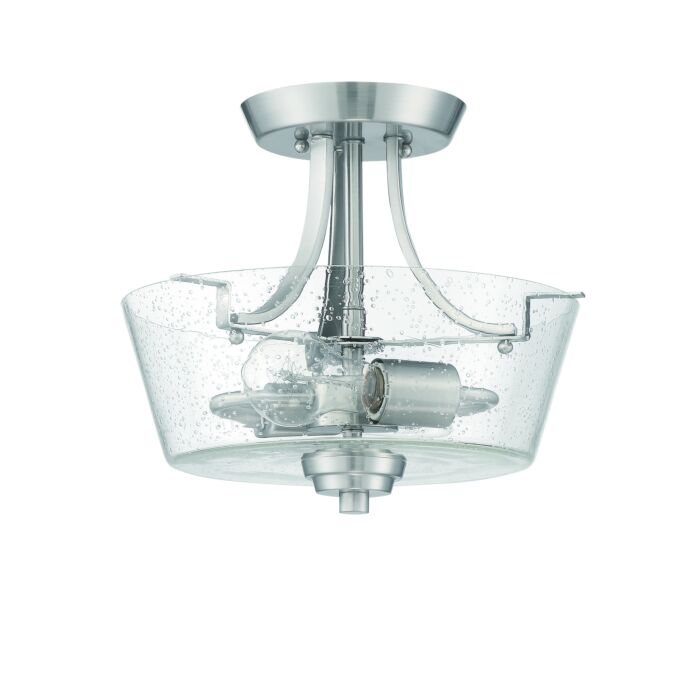 Craftmade Grace 2 Light Ceiling Light in Brushed Polished Nickel