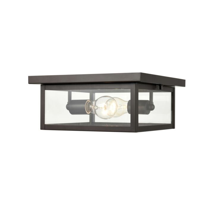 Millennium Evanton 2 Light Outdoor Ceiling Light in Powder Coat Bronze