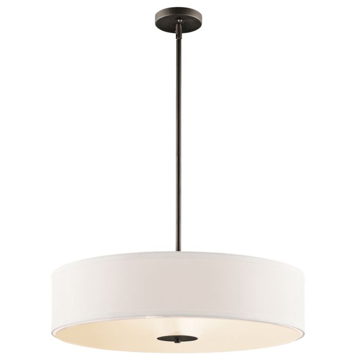 Kichler 3 Light 24 Inch Drum Pendant in Olde Bronze