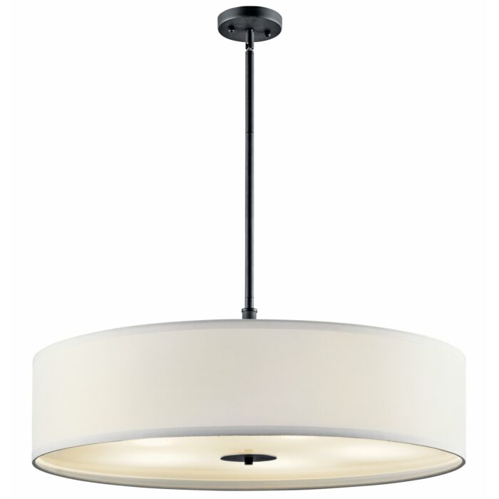 Kichler 5 Light 30 Inch Pendant Light in Black