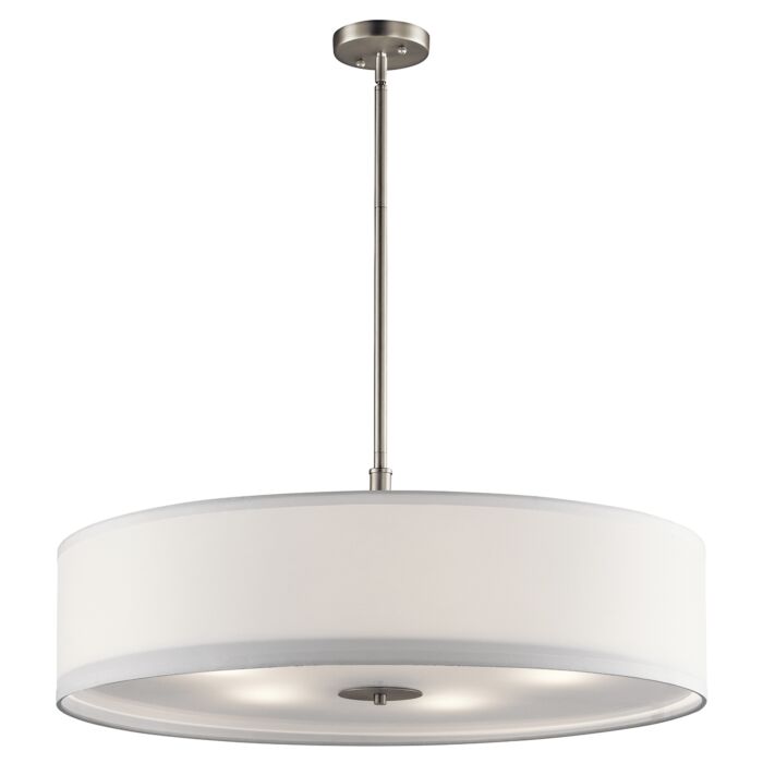 Kichler Signature 5 Light Pendant in Brushed Nickel