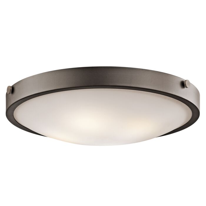 Kichler Signature 4 Light Flush Mount in Olde Bronze