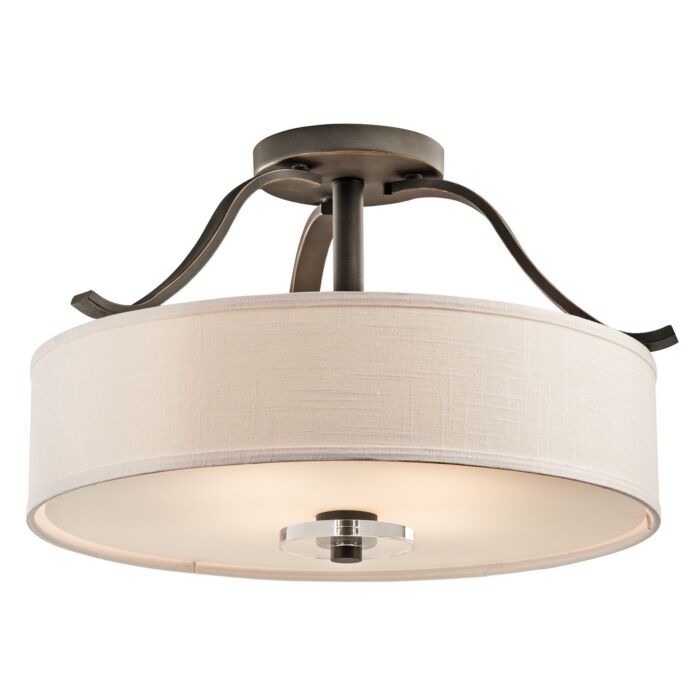 Kichler Leighton 4 Light Semi Flush in Olde Bronze