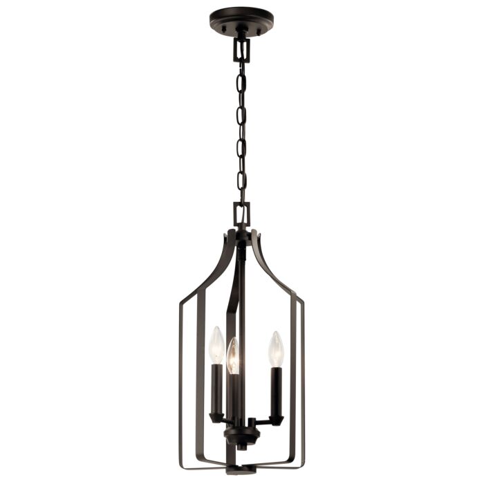 Kichler Morrigan 3 Light 10 Inch Pendant Light in Olde Bronze