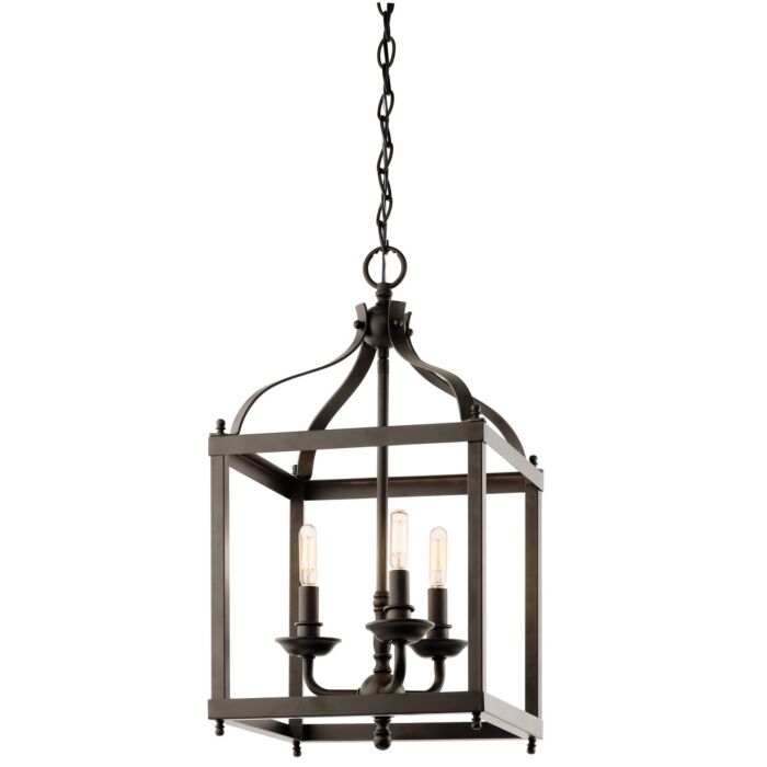 Kichler Larkin 3 Light Foyer Pendant in Olde Bronze
