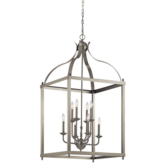 Kichler Larkin 8 Light Chandelier in Brushed Nickel