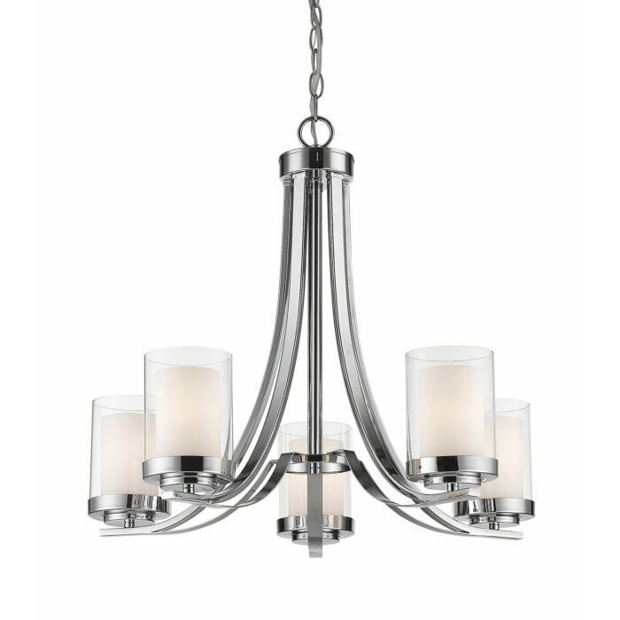 Z Lite Willow 5 Light Chandelier In Chrome