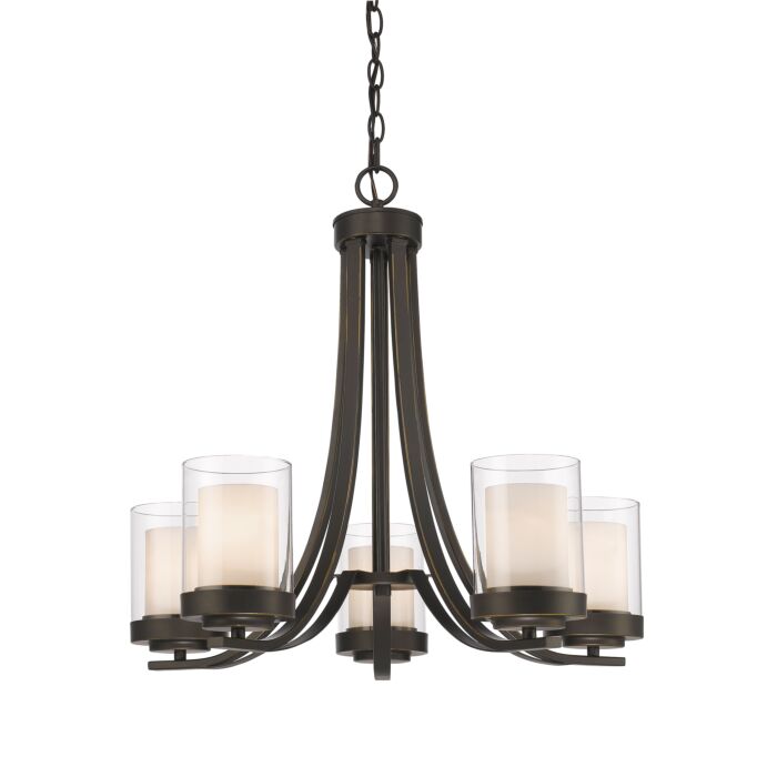 Z Lite Willow 5 Light Chandelier In Olde Bronze
