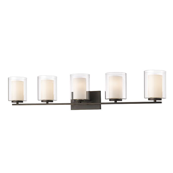 Z Lite Willow 5 Light Bathroom Vanity Light In Olde Bronze