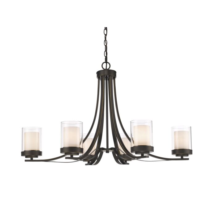 Z Lite Willow 6 Light Chandelier In Olde Bronze