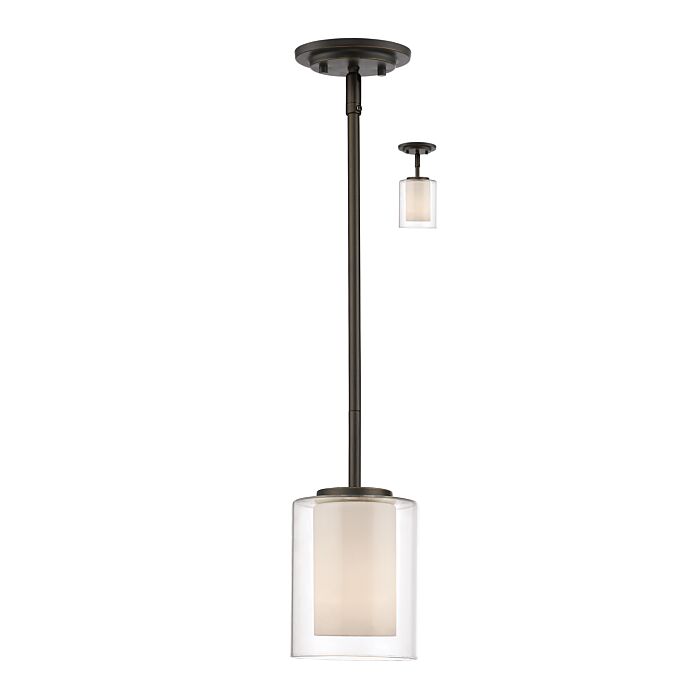 Z Lite Willow 1 Light Mini Pendant Light In Olde Bronze