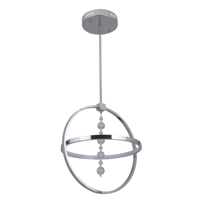 Craftmade Anillo 2 Light 17 Inch Pendant Light in Chrome