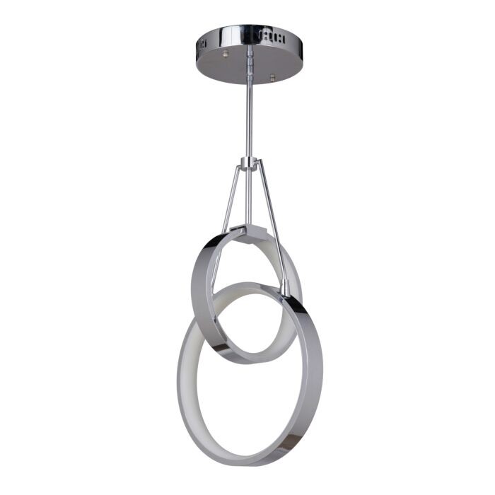 Craftmade Anillo 2 Light 9 Inch Pendant Light in Chrome