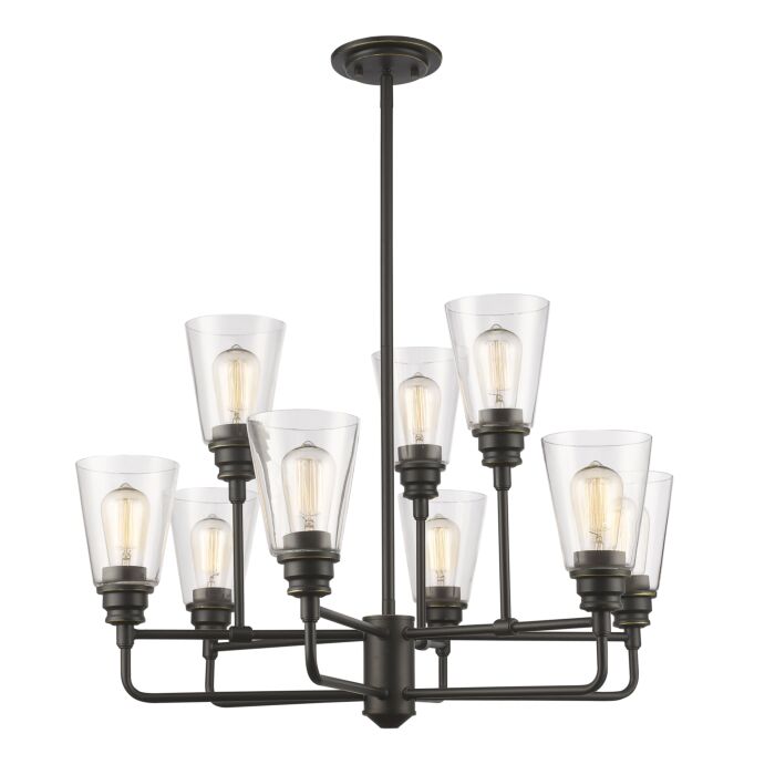 Z Lite Annora 9 Light Chandelier In Olde Bronze