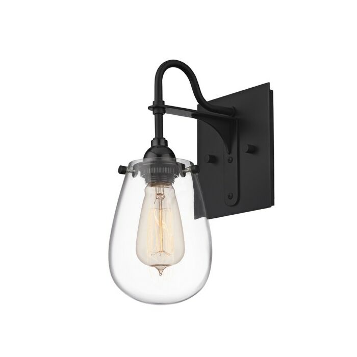 Sonneman Chelsea 12.5 Inch Bath Sconce in Satin Black