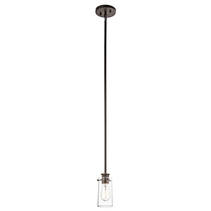 Kichler Braelyn 1 Light 3.75 Inch Mini Pendant in Olde Bronze