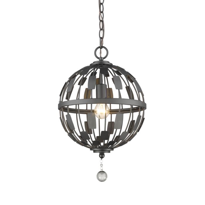 Z Lite Almet 1 Light Pendant Light In Bronze