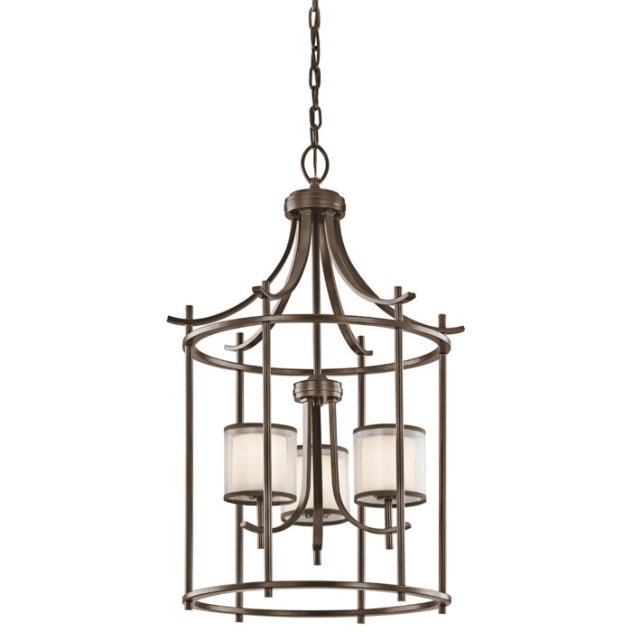 Kichler Tallie 3 Light Chandelier Foyer in Mission Bronze