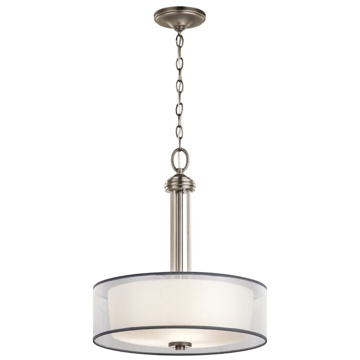Kichler Tallie 3 Light Inverted Pendant in Antique Pewter