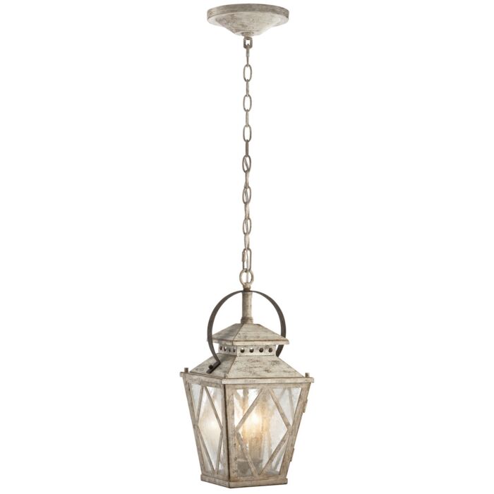 Kichler Hayman Bay 2 Light Pendant in Distressed Antique White