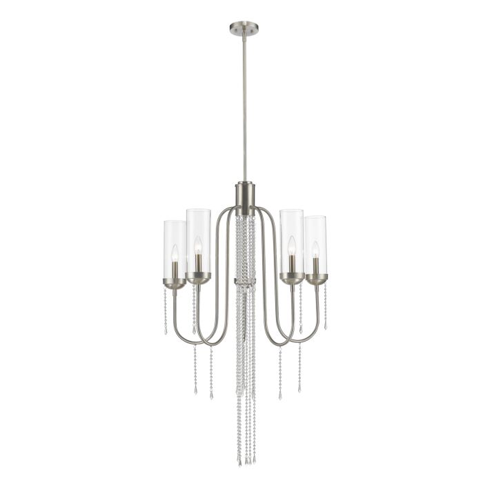 Z Lite Siena 5 Light Chandelier In Brushed Nickel
